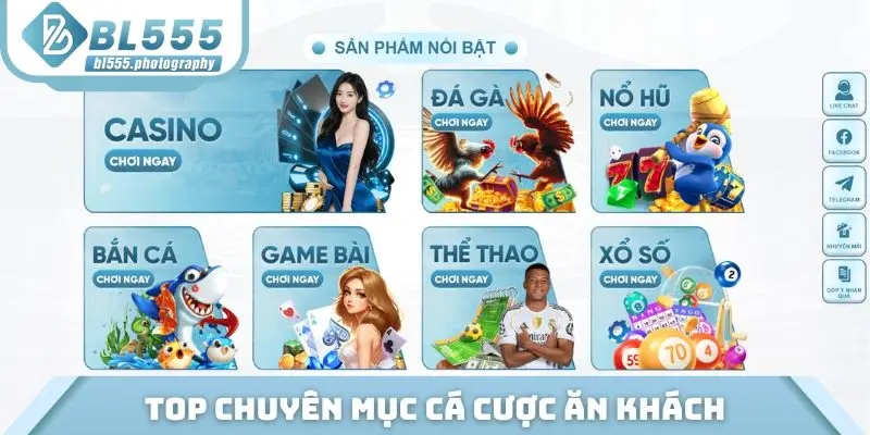 Giới thiệu top 3 chuyên mục cá cược ăn khách
